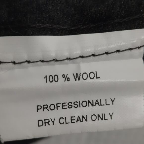 Berle 38R Wool Dress Pants Men Grey Pleated Cuffed Hem Mexico Classic Fit - Picture 8 of 8